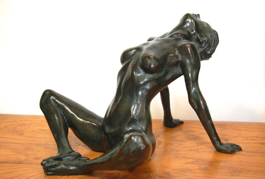 L’arrivee- bronze-Dinard-35