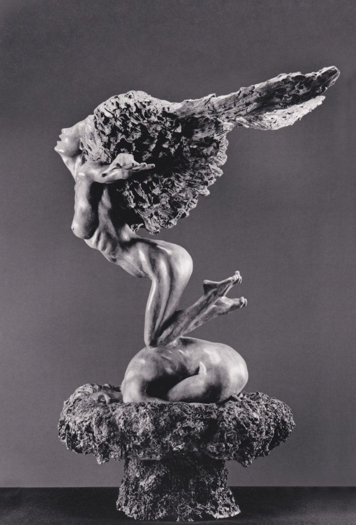 Le Rêve du Phénix-bronze -sculpture
