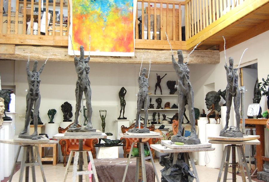 cours de sculpture à partir d'un modèle vivant  Nantes (44)