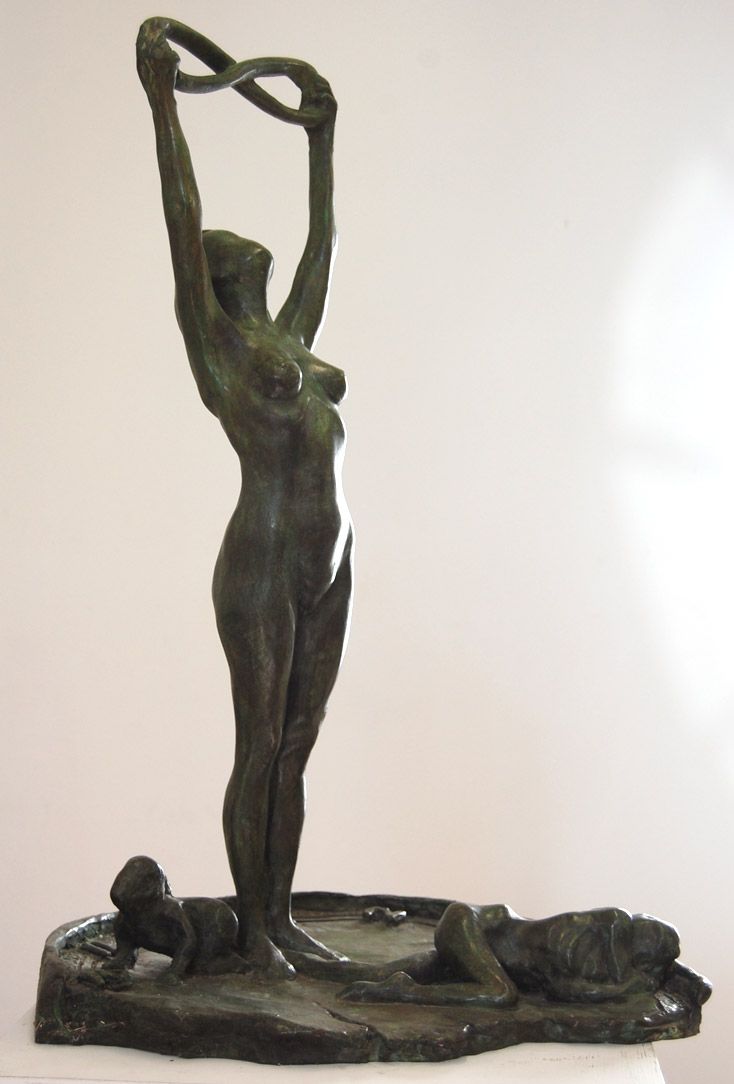 Passage avant L’ écoulement du temps  Bronze Nantes (44)